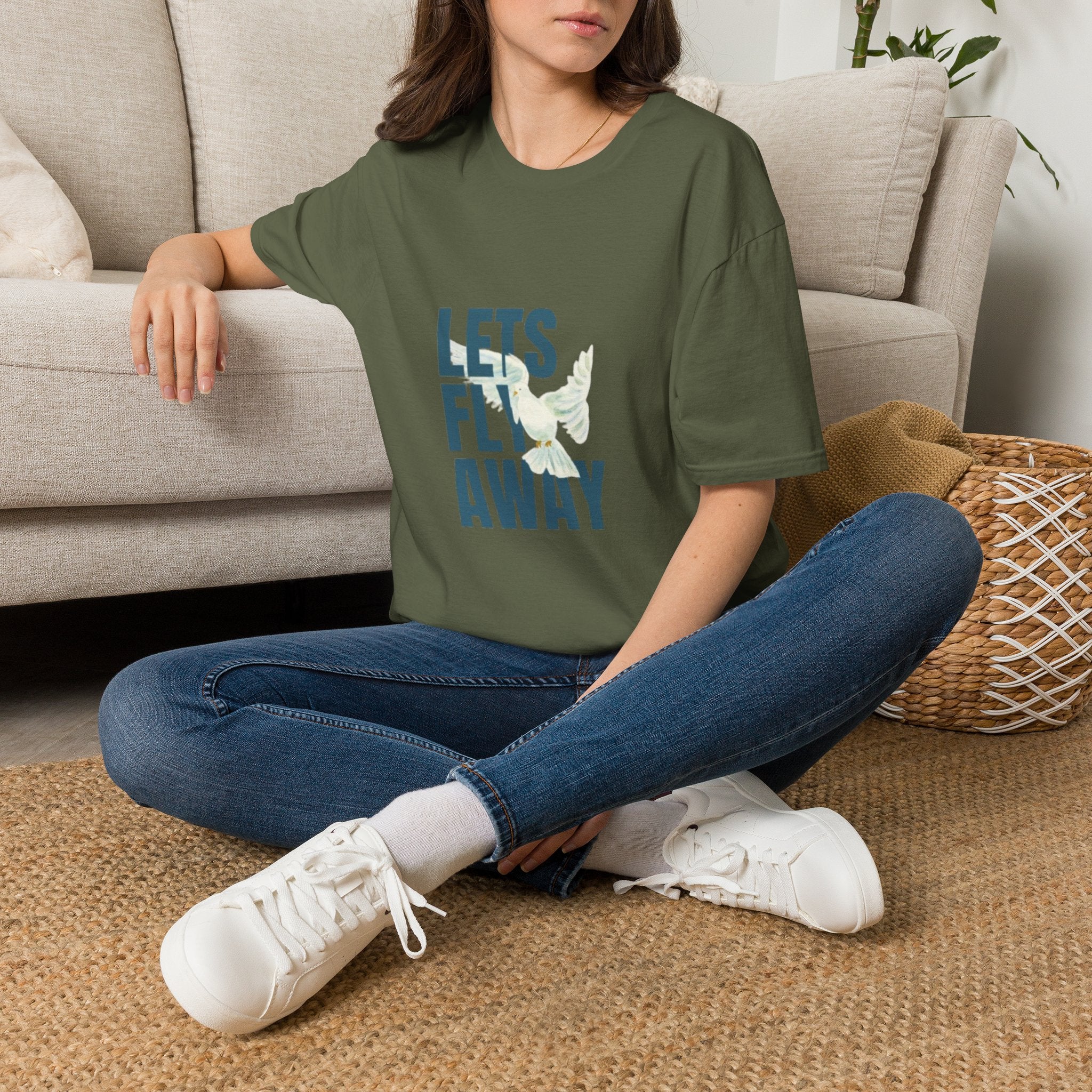 Lets Fly Away T-Shirt — Tropical Bird Travel Tee