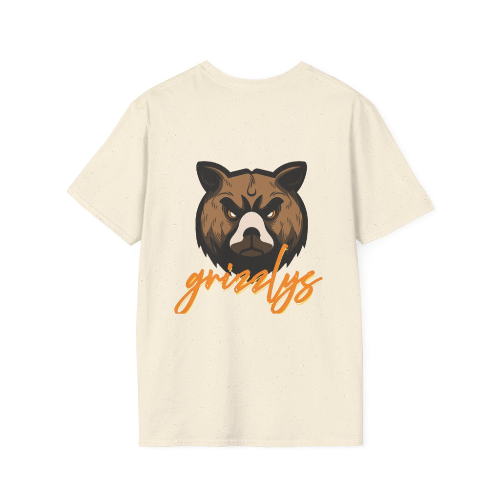 Bear Face Graphic T-Shirt — 'grizzly' Script Outdoor & Rustic Tee