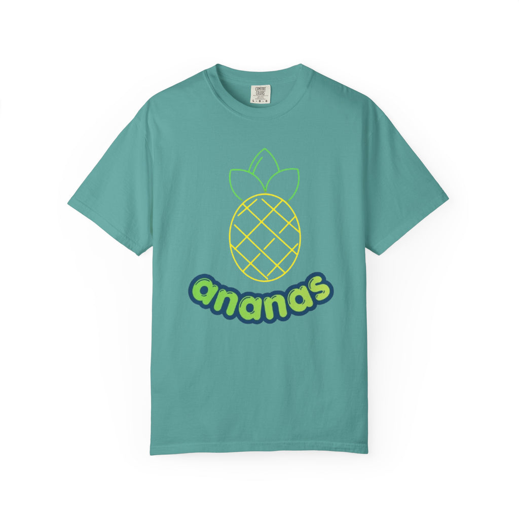 Pineapple 'ananas' Graphic T-Shirt — Tropical Retro Fruit Tee