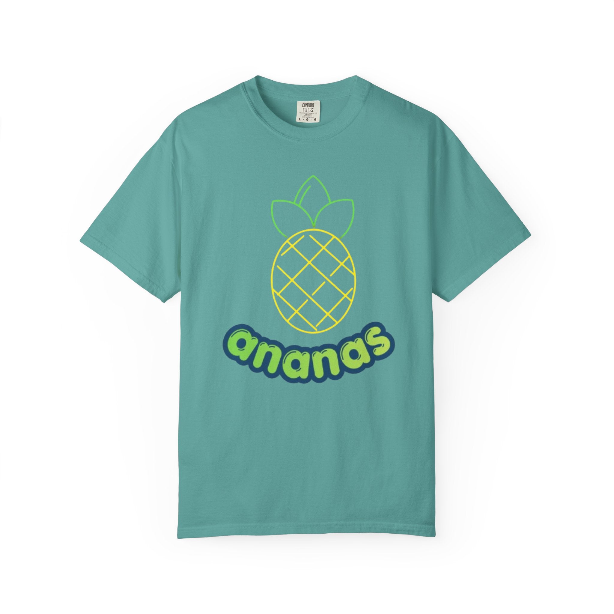 Pineapple 'ananas' Graphic T-Shirt — Tropical Retro Fruit Tee