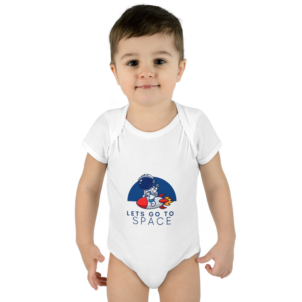 Lets Go to Space Infant Bodysuit - Cute Astronaut Baby Onesie