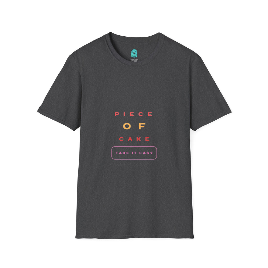 Piece of Cake T‑Shirt – Minimal Pastel Graphic Tee