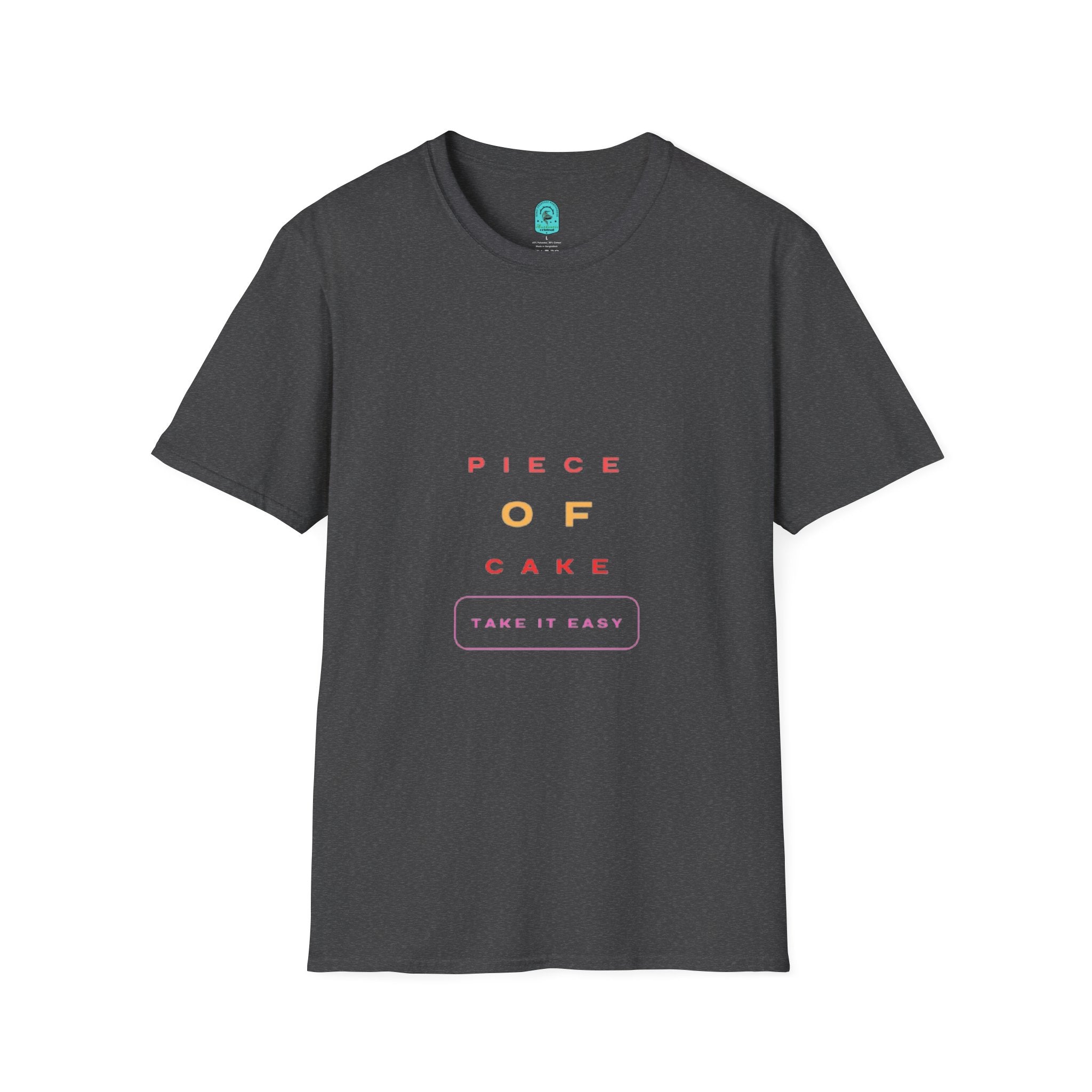 Piece of Cake T‑Shirt – Minimal Pastel Graphic Tee