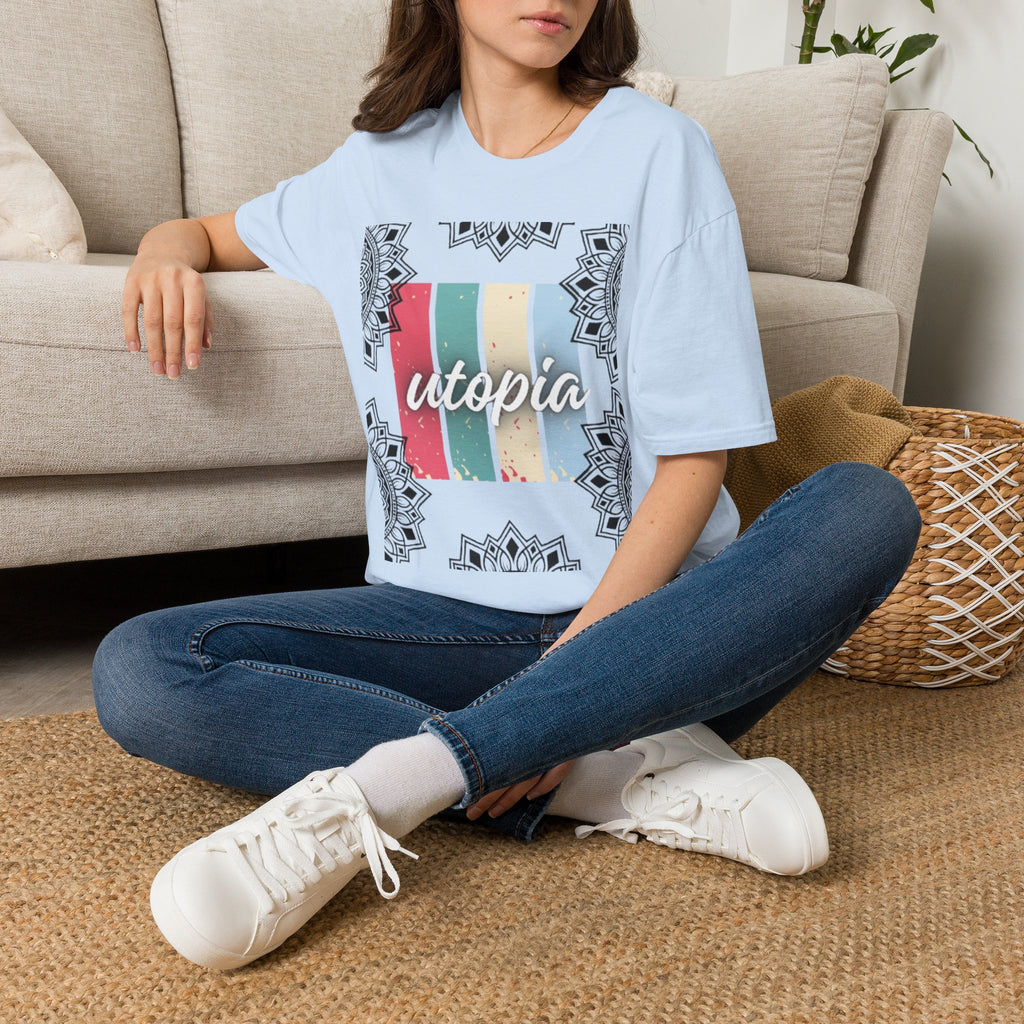 Utopia Retro Stripe Mandala T-Shirt