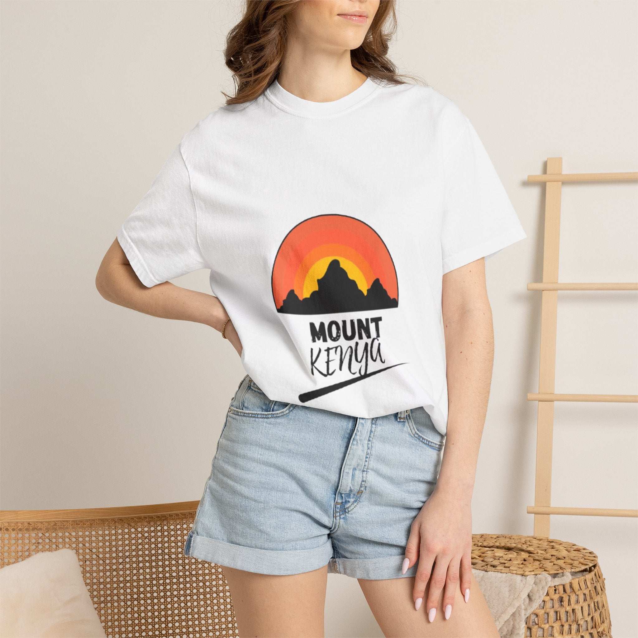 Mount Kenya Sunset T-Shirt — Mountain Graphic Tee