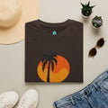 Palm Sunset T-Shirt — “Shell Yeah” Beach Vibes Tee