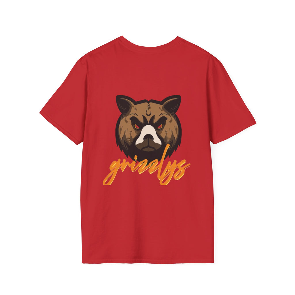 Bear Face Graphic T-Shirt — 'grizzly' Script Outdoor & Rustic Tee