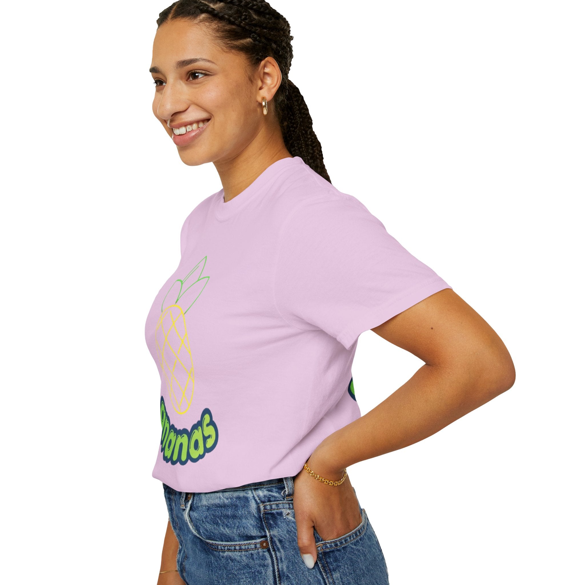 Pineapple 'ananas' Graphic T-Shirt — Tropical Retro Fruit Tee