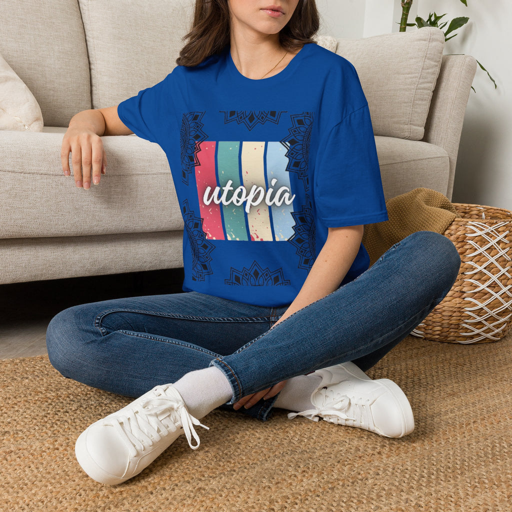 Utopia Retro Stripe Mandala T-Shirt