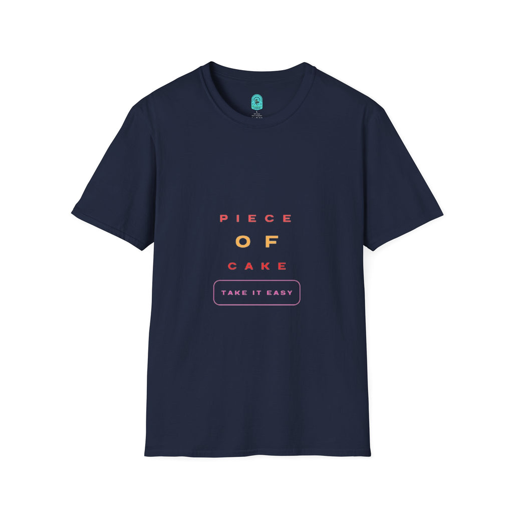 Piece of Cake T‑Shirt – Minimal Pastel Graphic Tee