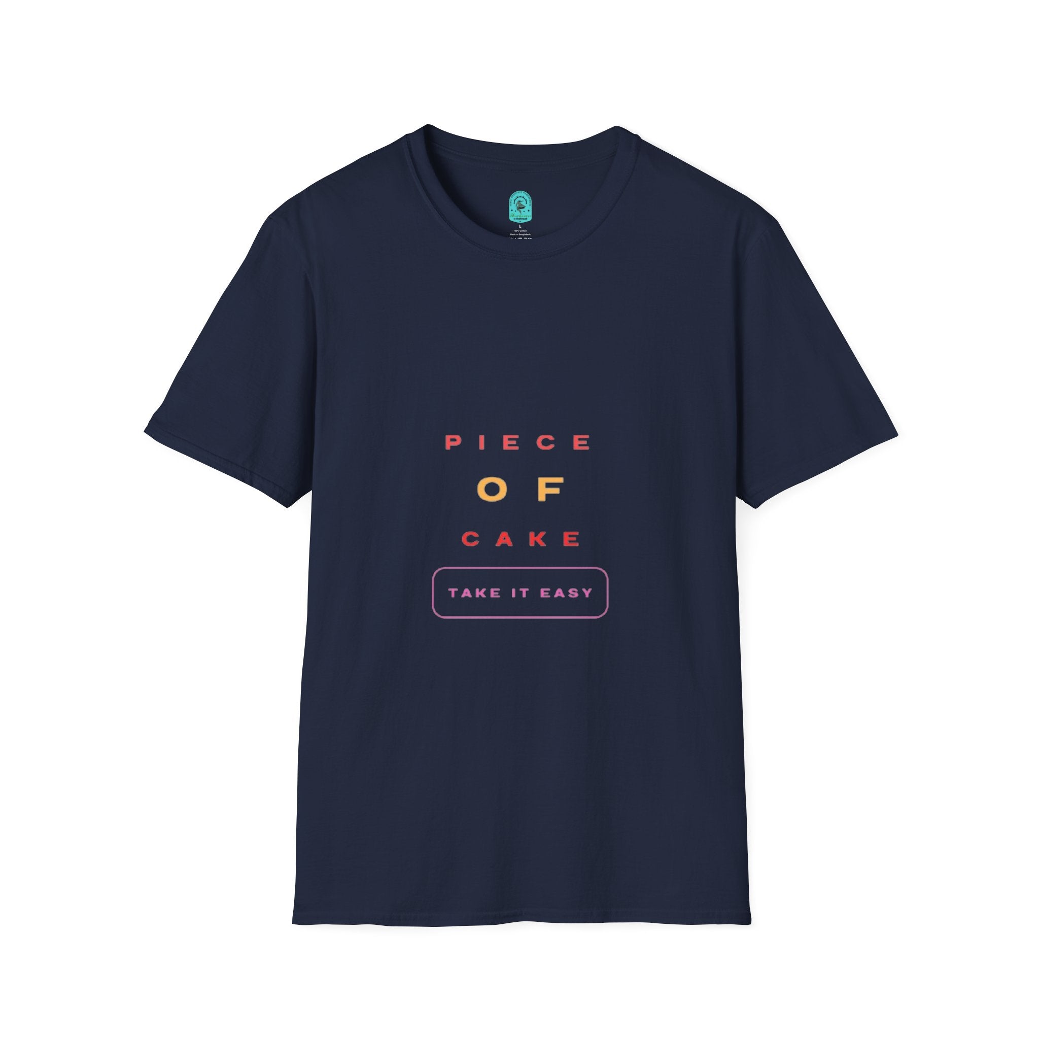 Piece of Cake T‑Shirt – Minimal Pastel Graphic Tee