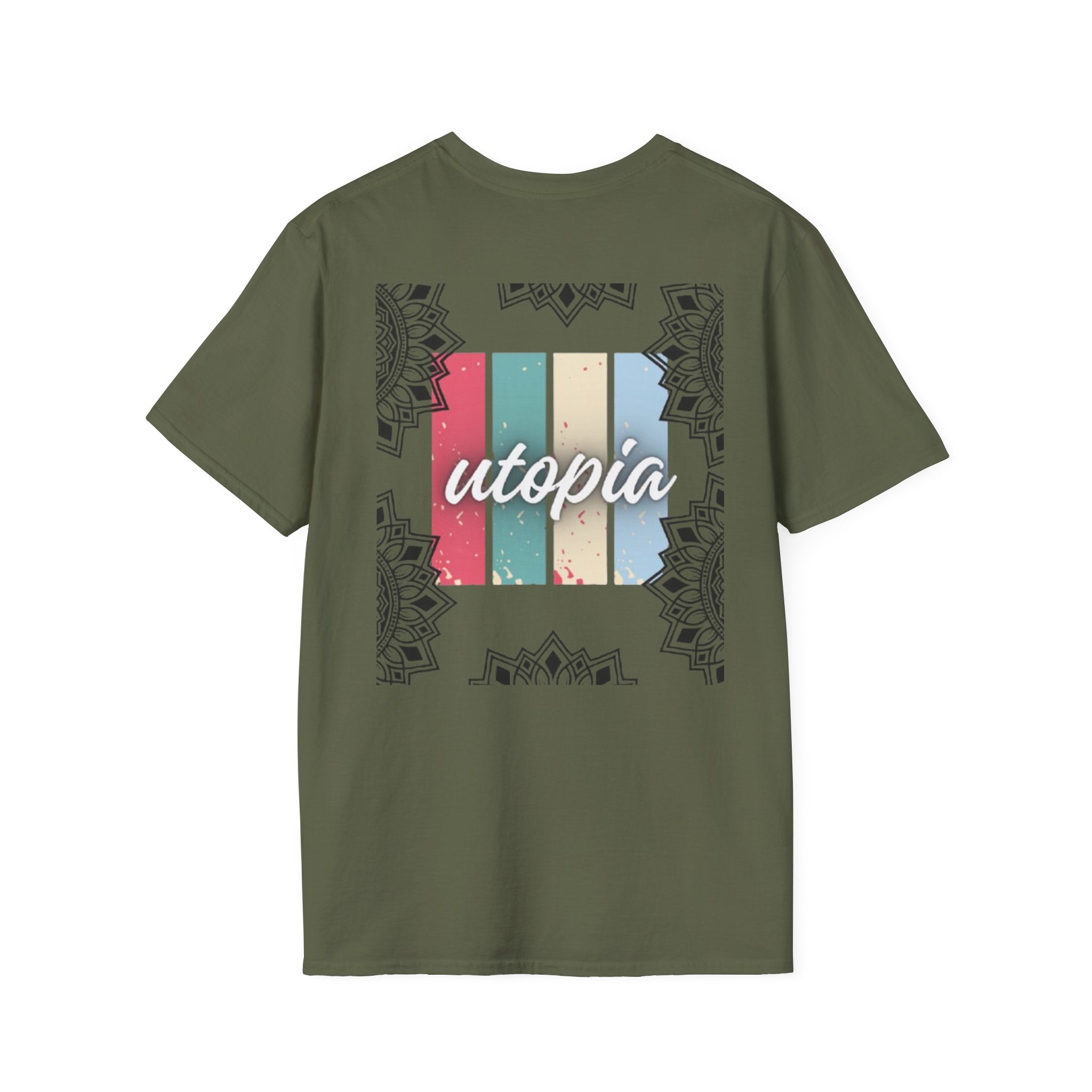 Utopia Retro Stripe Mandala T-Shirt