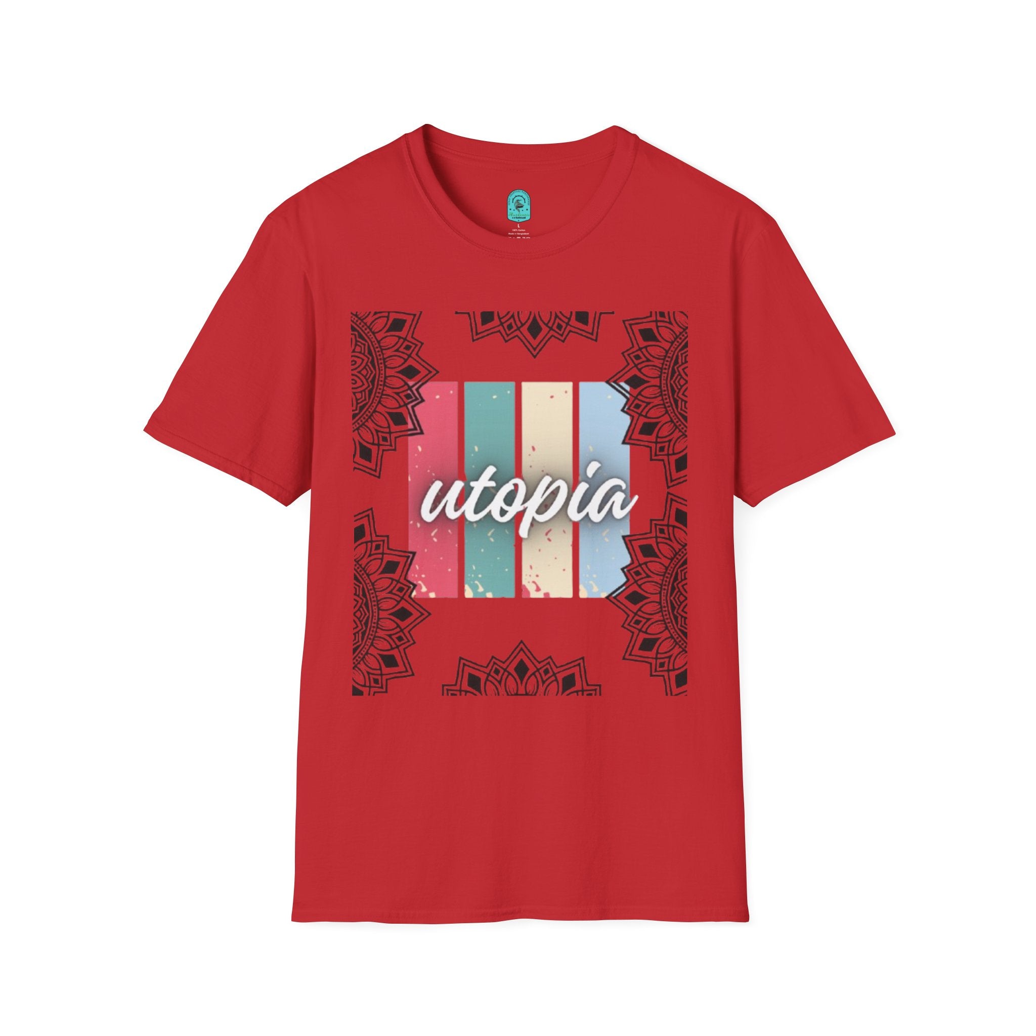 Utopia Retro Stripe Mandala T-Shirt