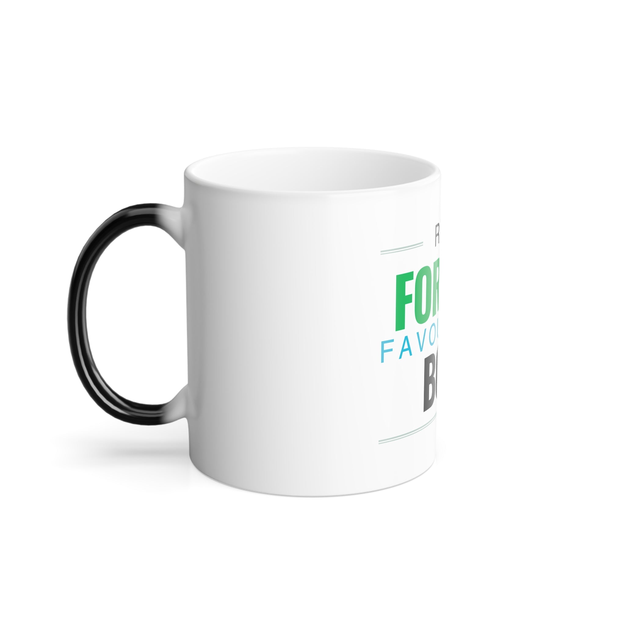 Color-Changing Mug — "Real Fortune Favours the Bold" Motivational 11oz Coffee Mug