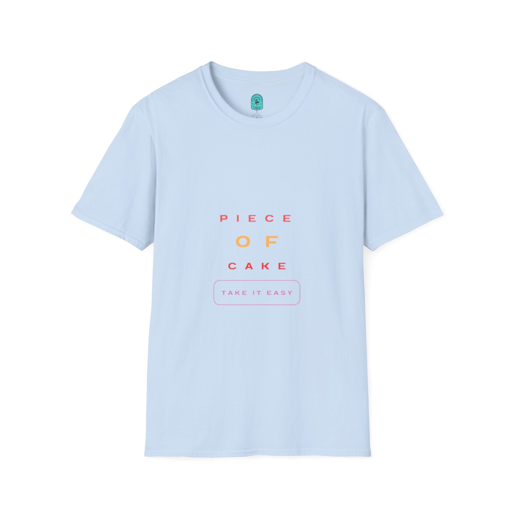 Piece of Cake T‑Shirt – Minimal Pastel Graphic Tee