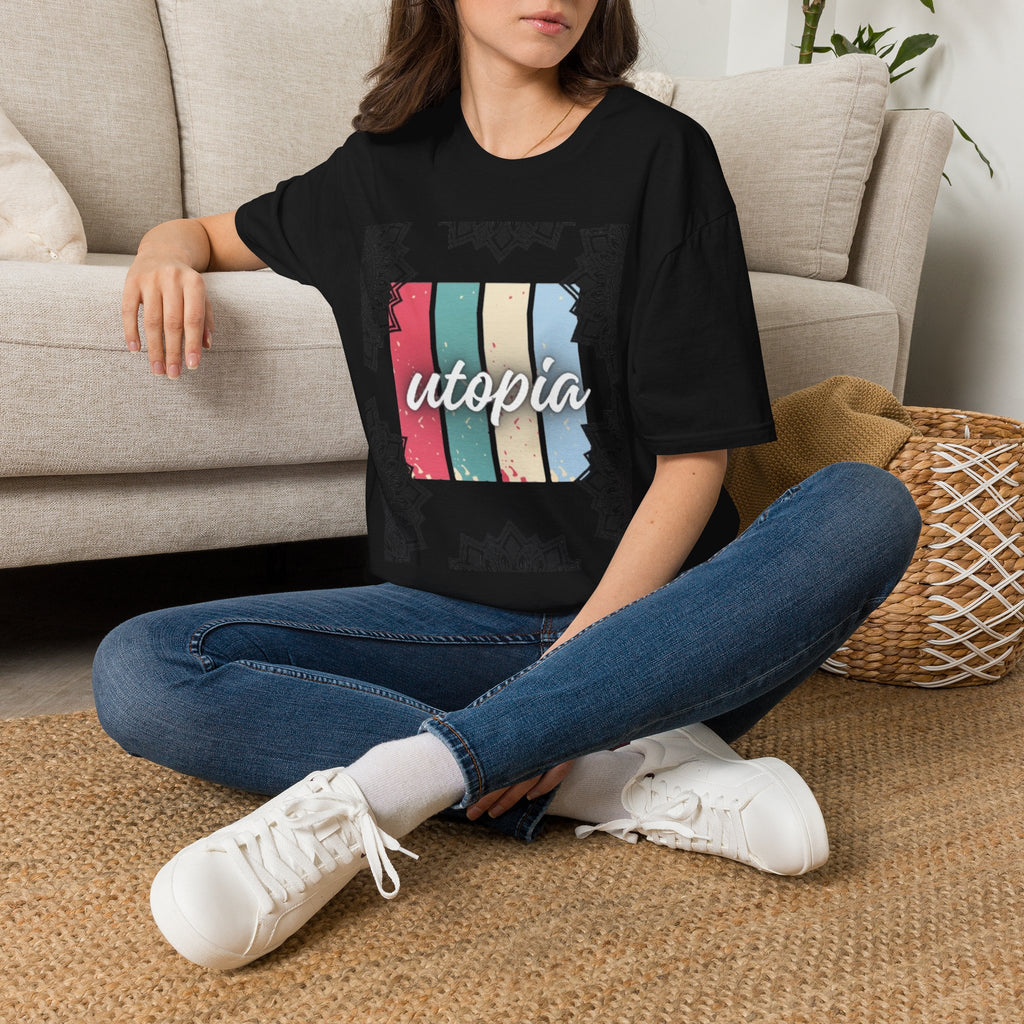 Utopia Retro Stripe Mandala T-Shirt