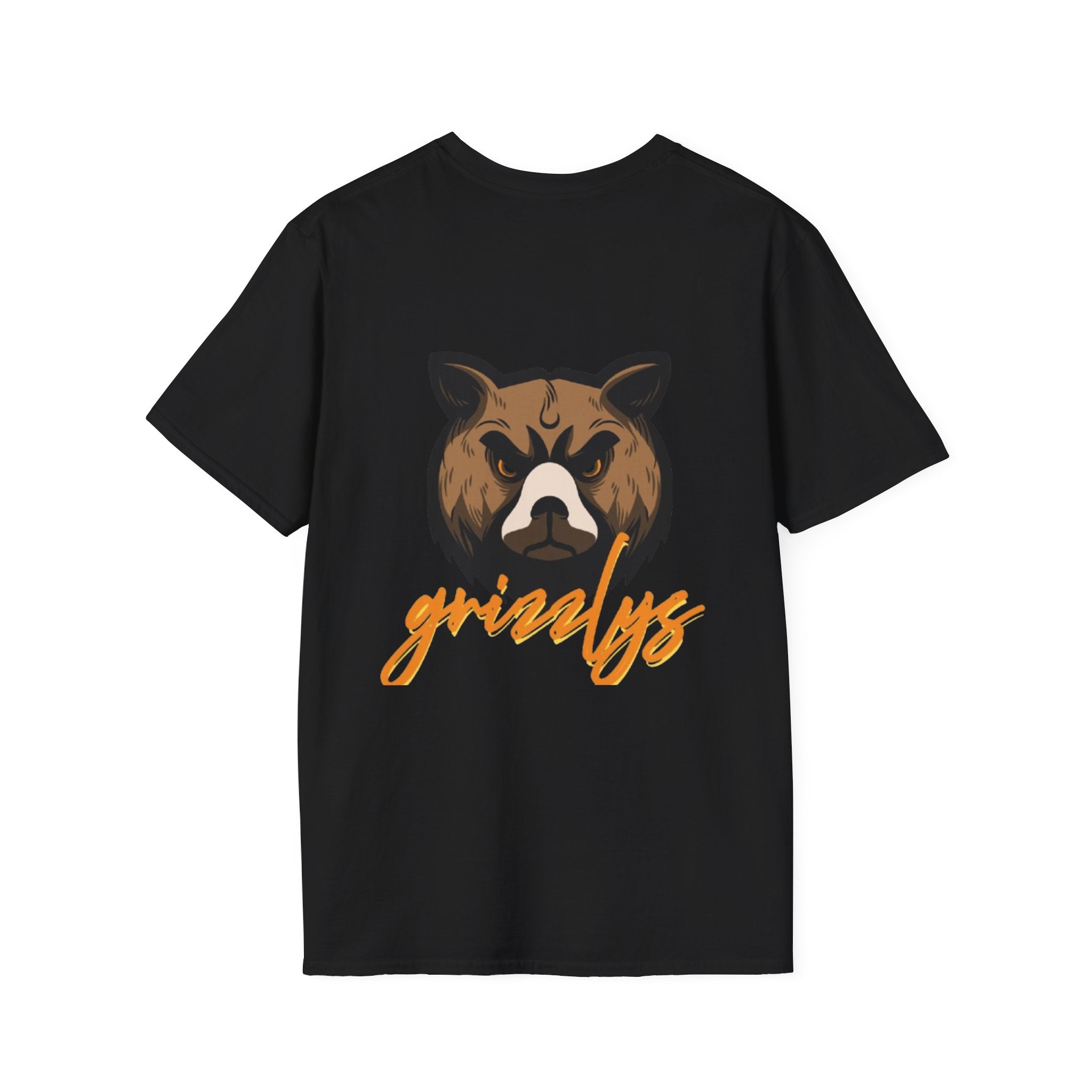 Bear Face Graphic T-Shirt — 'grizzly' Script Outdoor & Rustic Tee