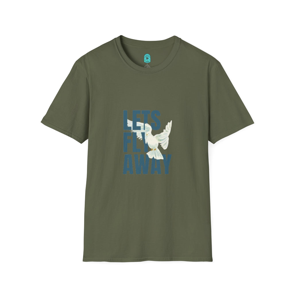 Lets Fly Away T-Shirt — Tropical Bird Travel Tee