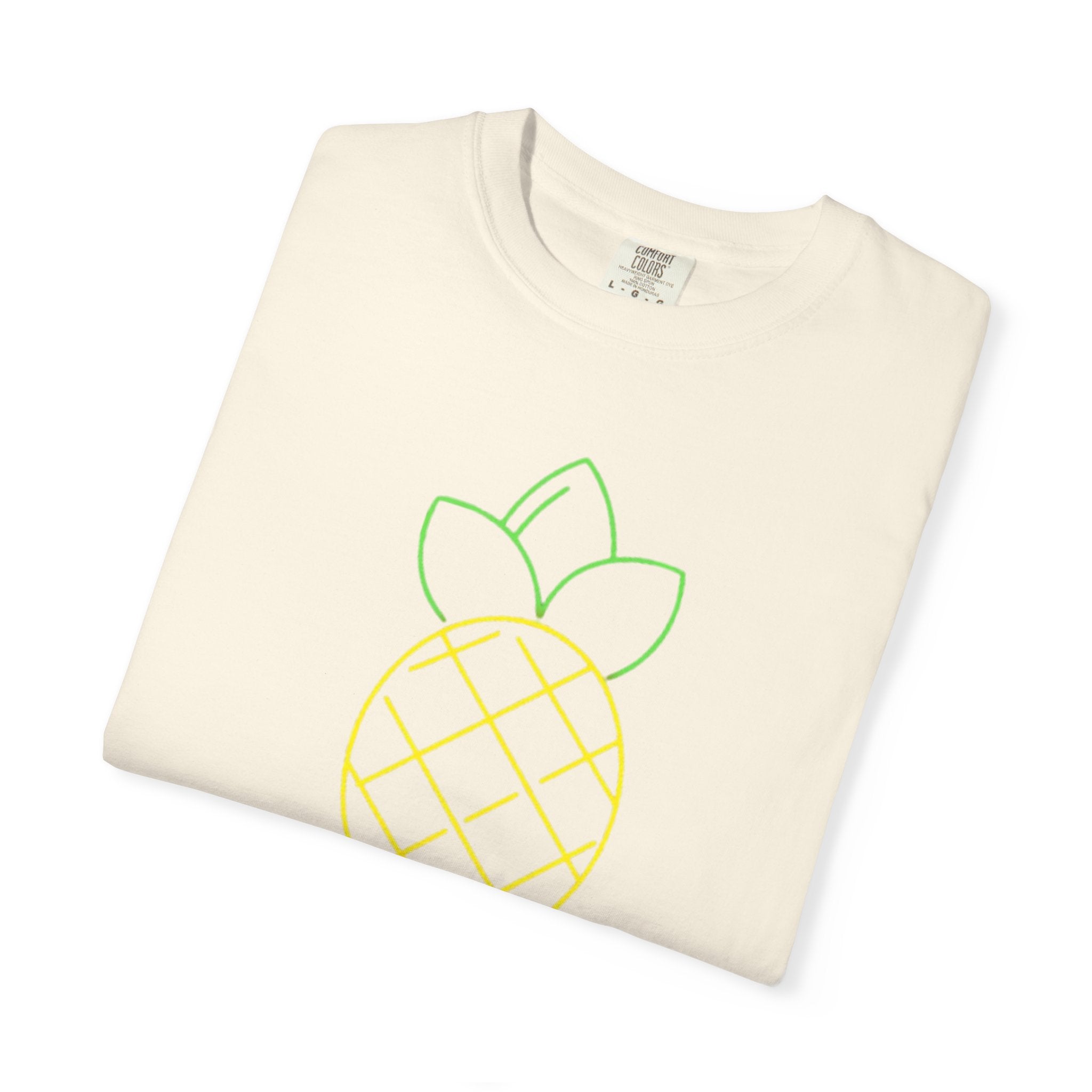 Pineapple 'ananas' Graphic T-Shirt — Tropical Retro Fruit Tee
