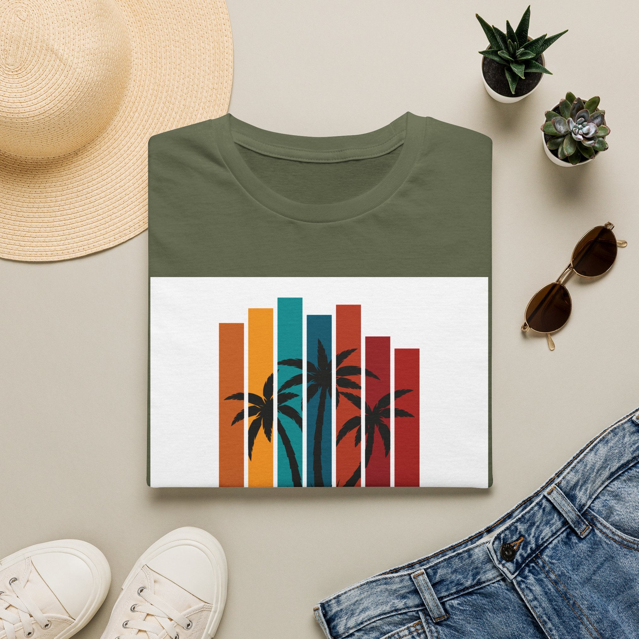 Retro Palm Beach T-Shirt