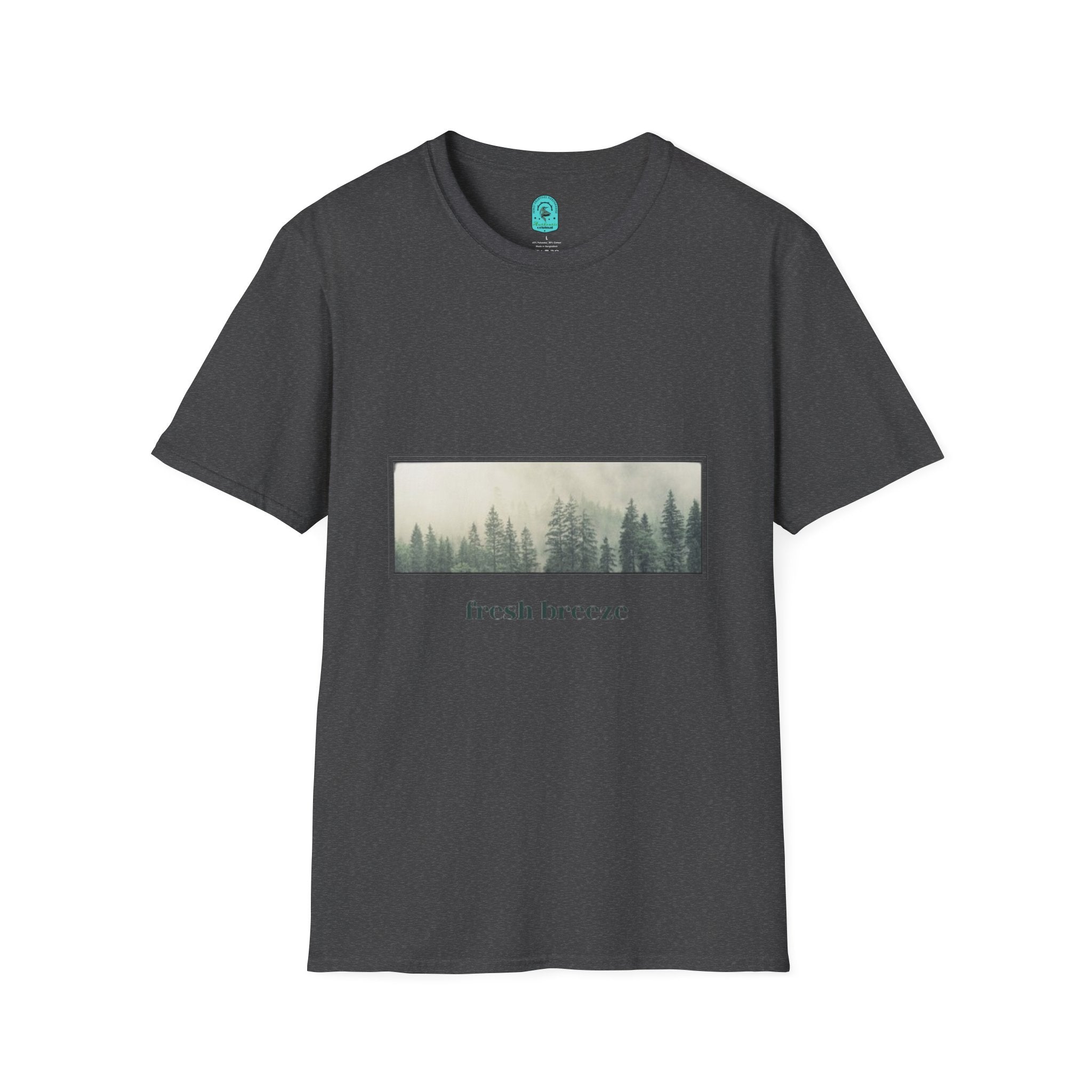 Forest Mist T-Shirt — "fresh breeze" Nature Graphic Tee