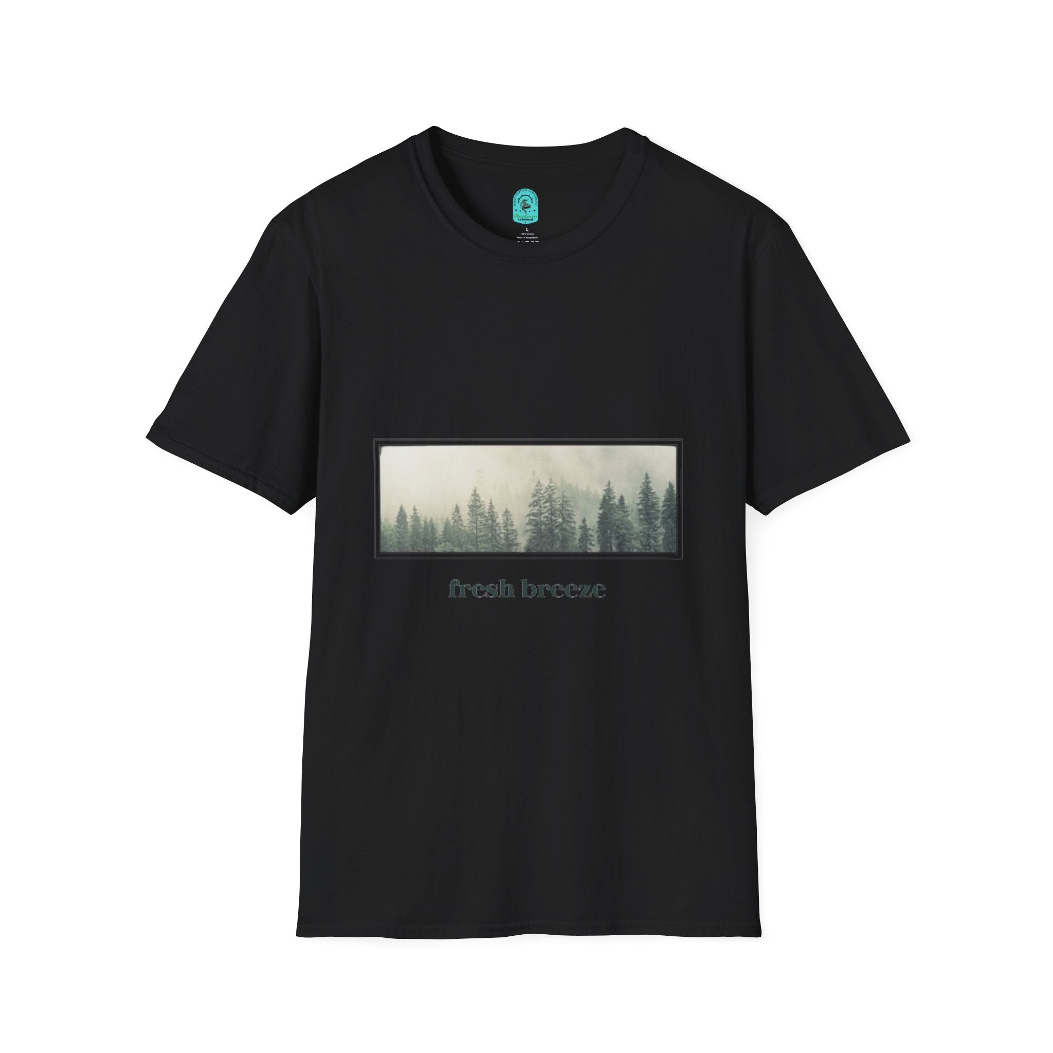Forest Mist T-Shirt — "fresh breeze" Nature Graphic Tee