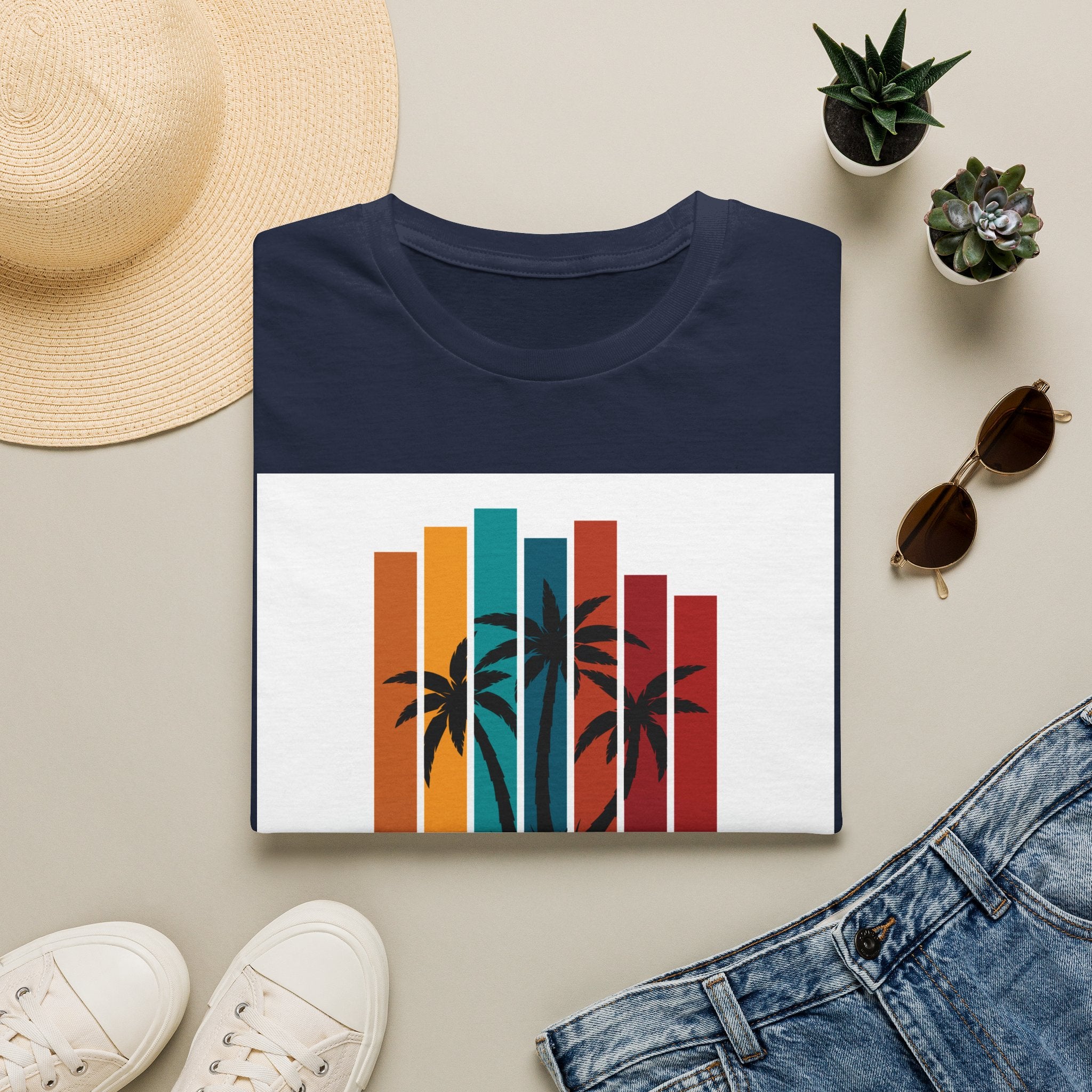 Retro Palm Beach T-Shirt