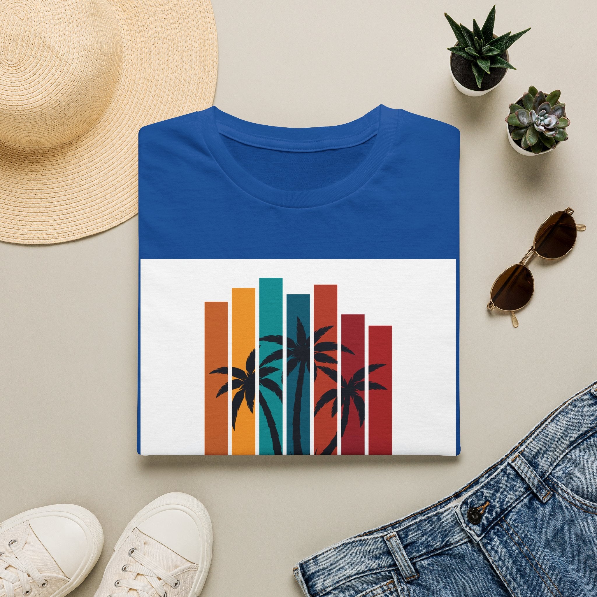 Retro Palm Beach T-Shirt