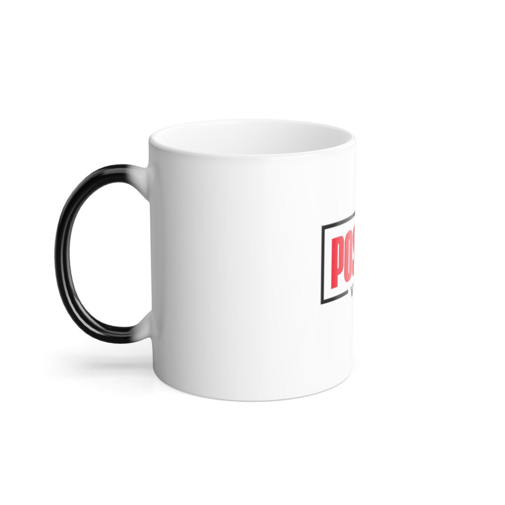 Color-Changing Mug — "Positive Vibez" 11oz Motivational Coffee Cup