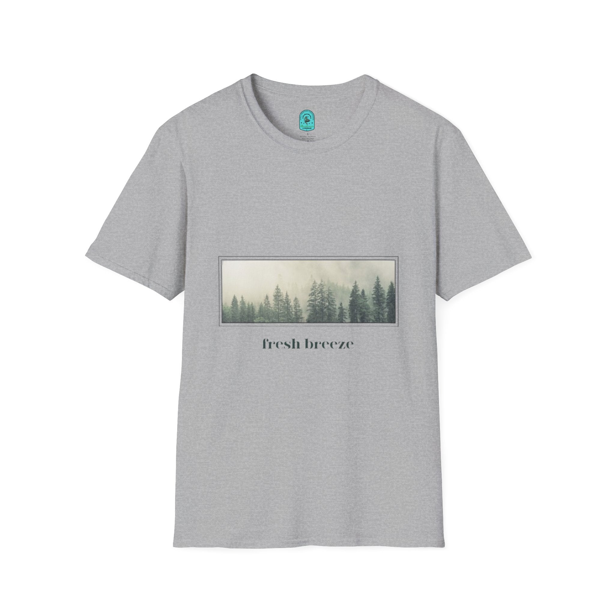 Forest Mist T-Shirt — "fresh breeze" Nature Graphic Tee