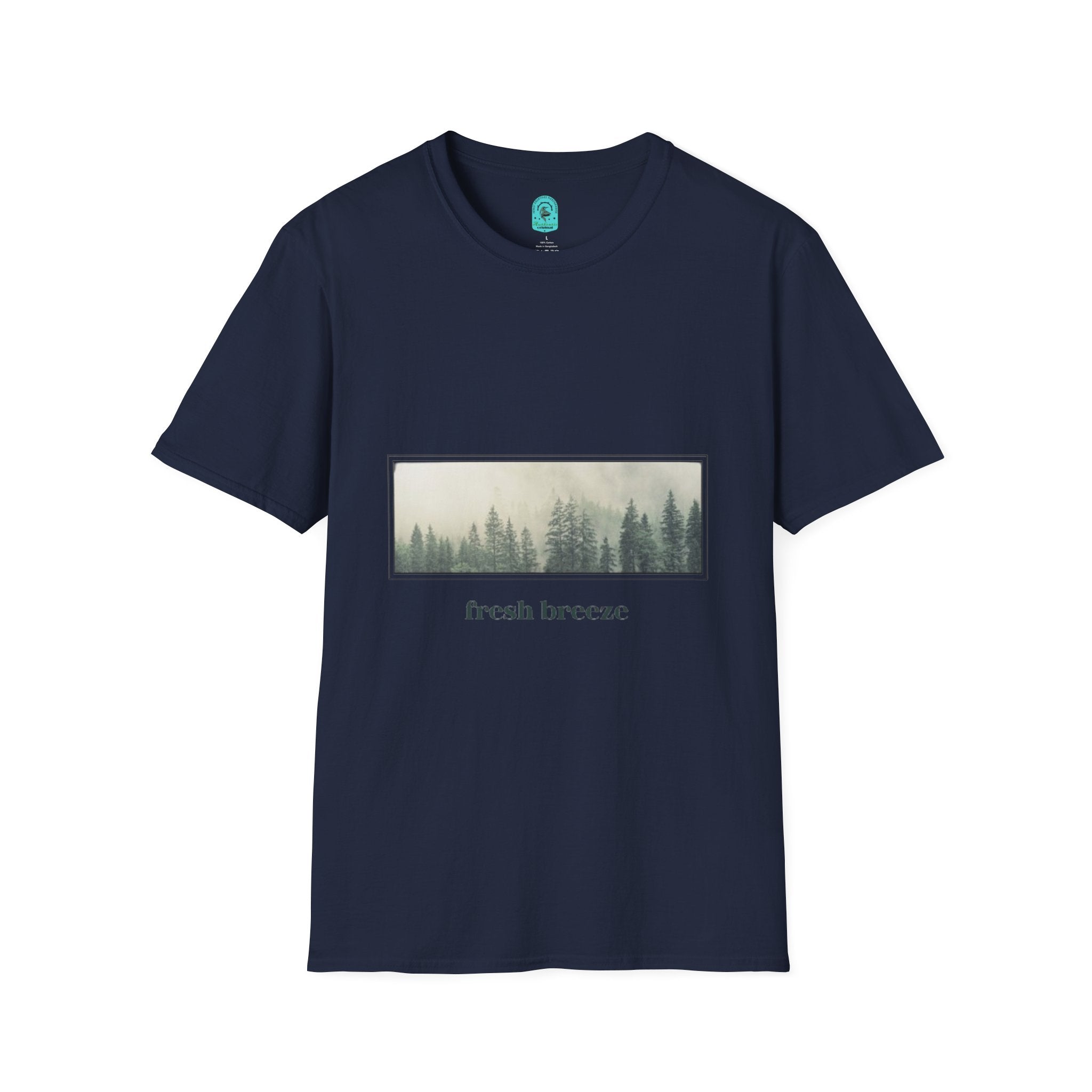 Forest Mist T-Shirt — "fresh breeze" Nature Graphic Tee