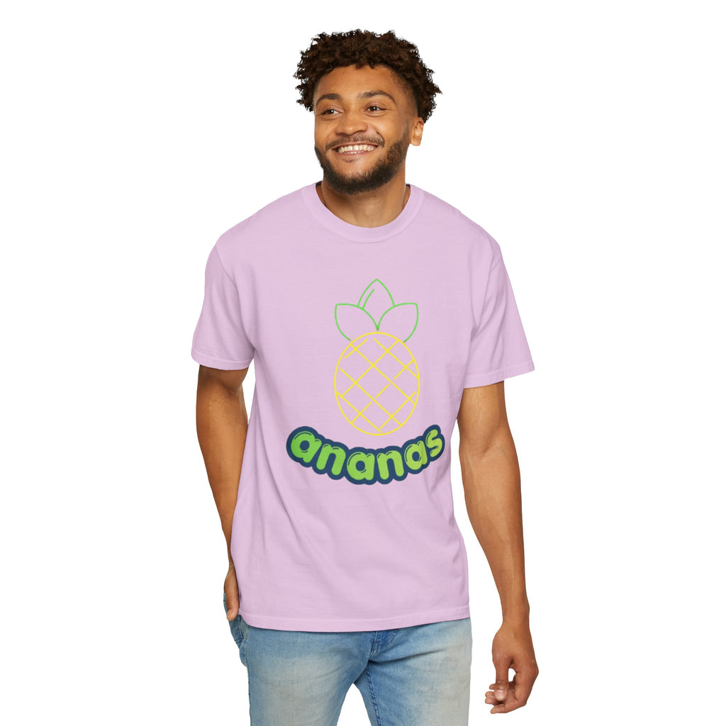 Pineapple 'ananas' Graphic T-Shirt — Tropical Retro Fruit Tee