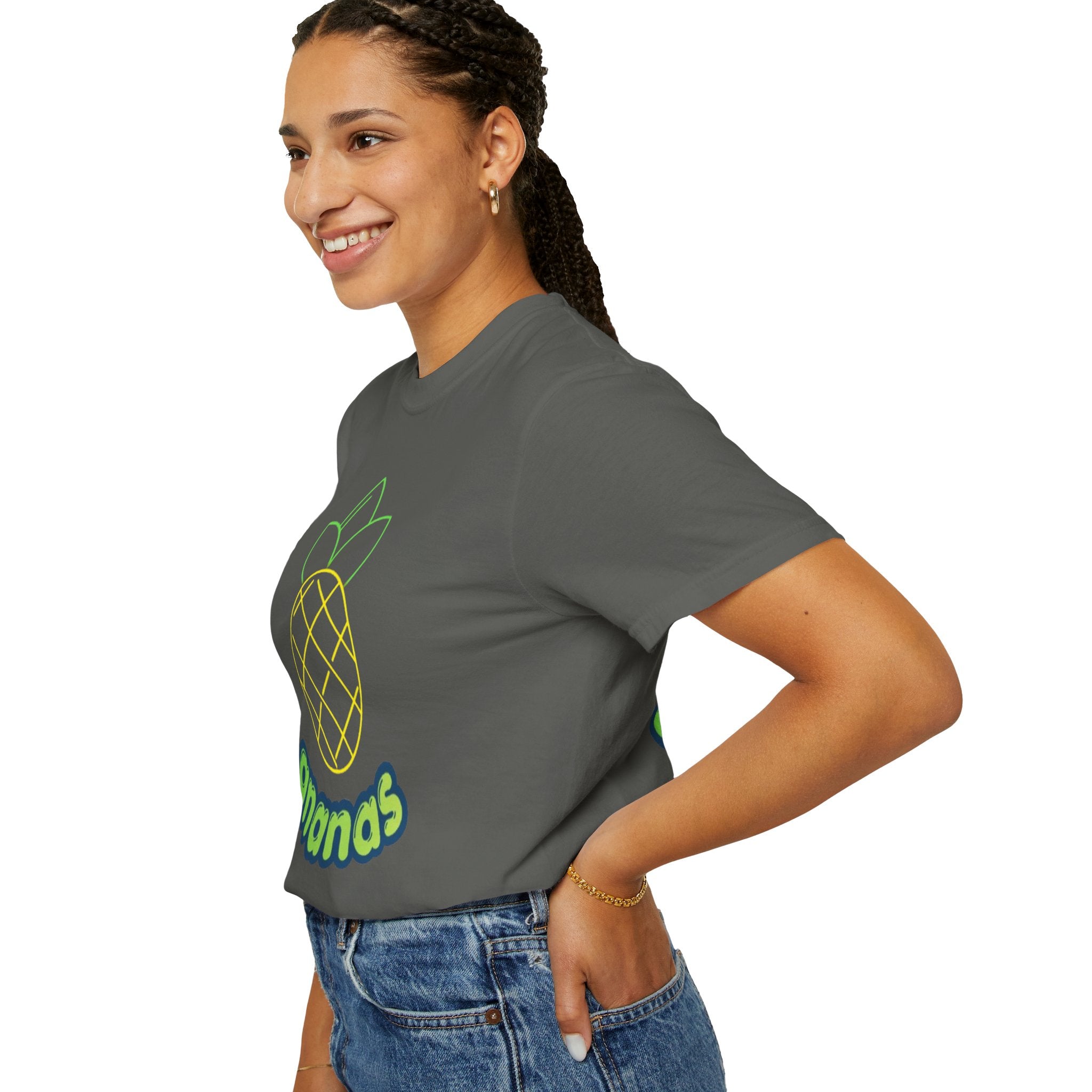 Pineapple 'ananas' Graphic T-Shirt — Tropical Retro Fruit Tee