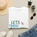 Lets Travel The World T-Shirt — Cute Paper Plane & Luggage Travel Tee