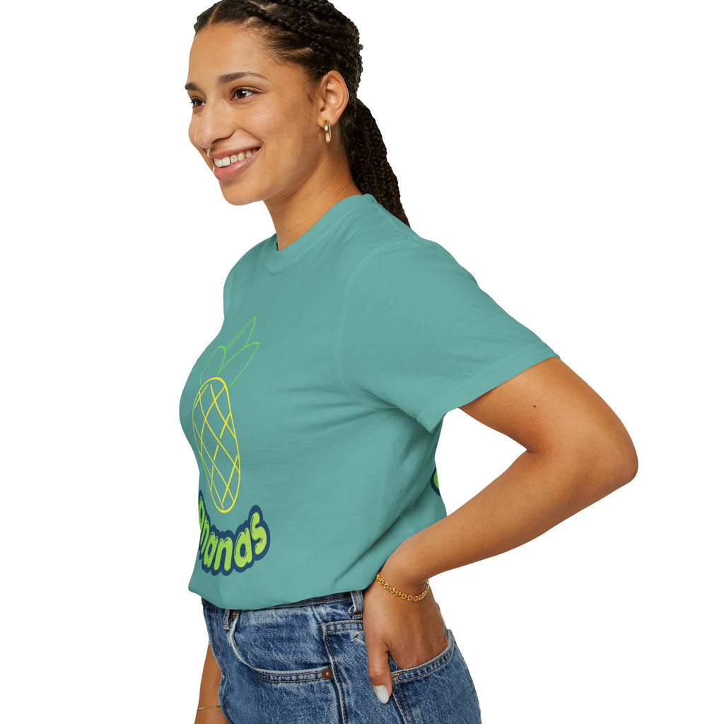 Pineapple 'ananas' Graphic T-Shirt — Tropical Retro Fruit Tee