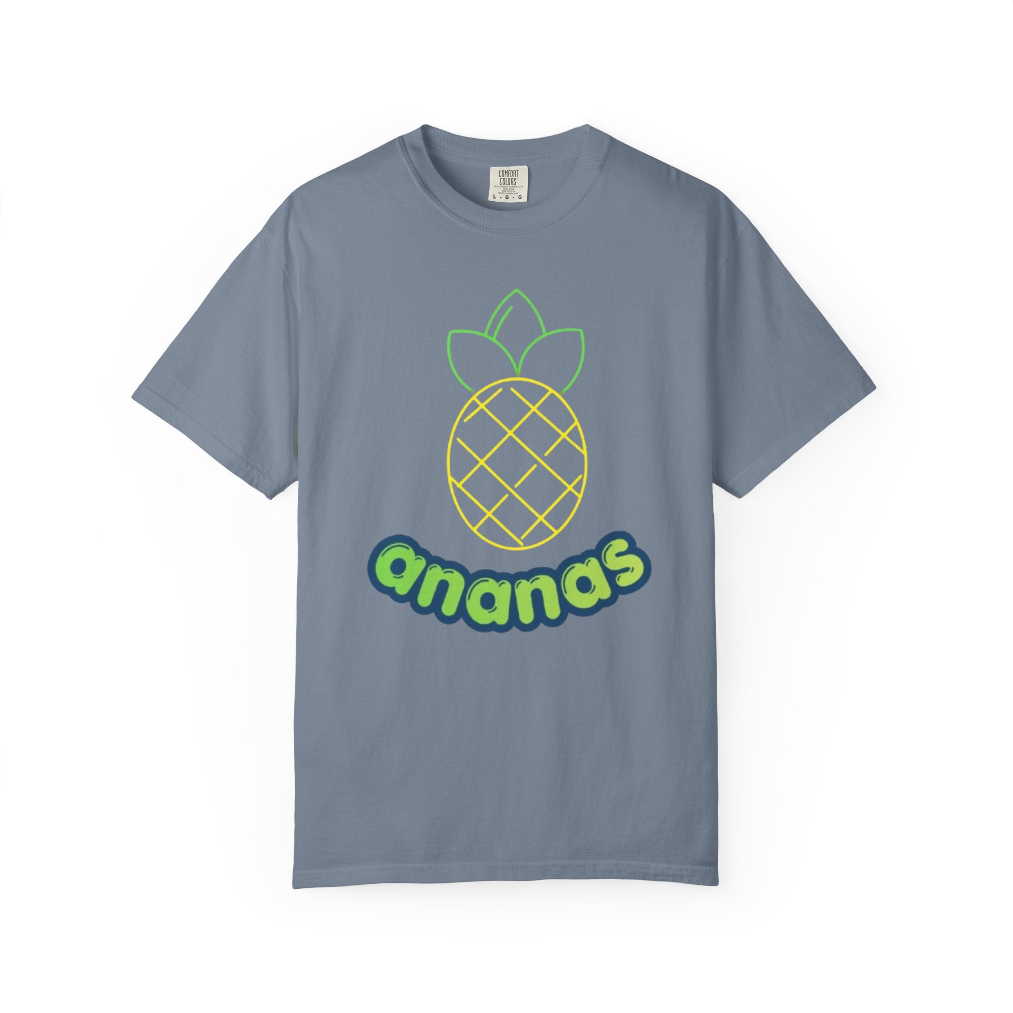 Pineapple 'ananas' Graphic T-Shirt — Tropical Retro Fruit Tee
