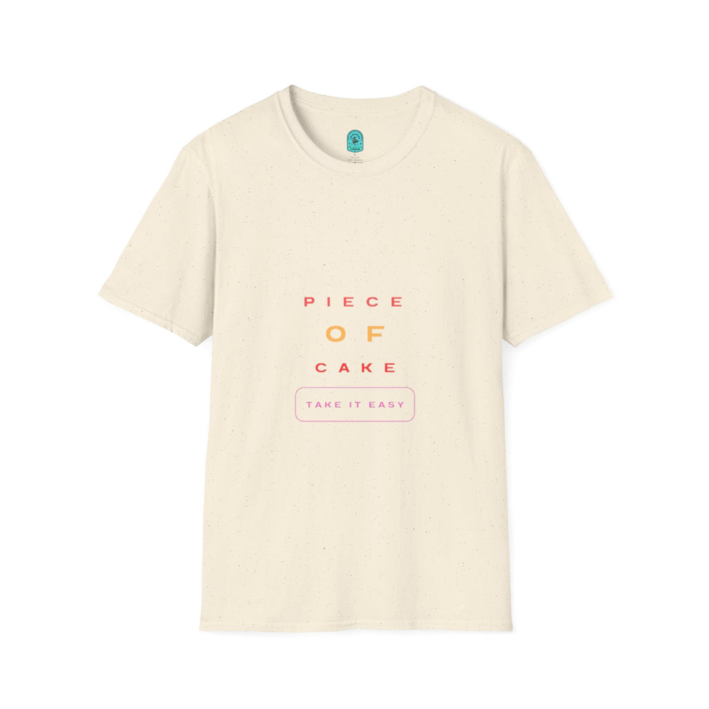 Piece of Cake T‑Shirt – Minimal Pastel Graphic Tee