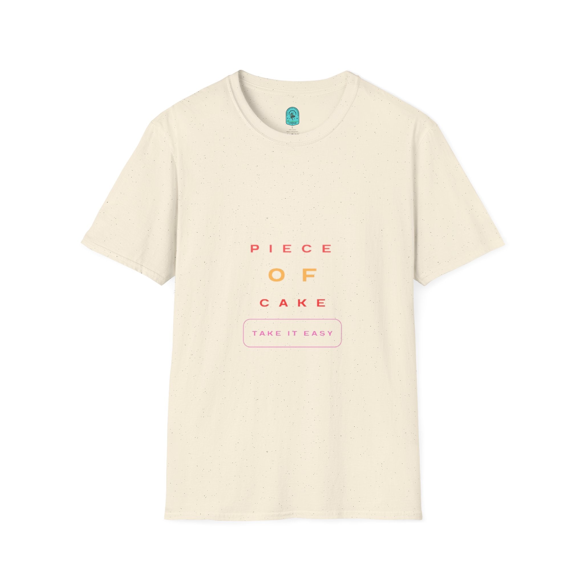 Piece of Cake T‑Shirt – Minimal Pastel Graphic Tee