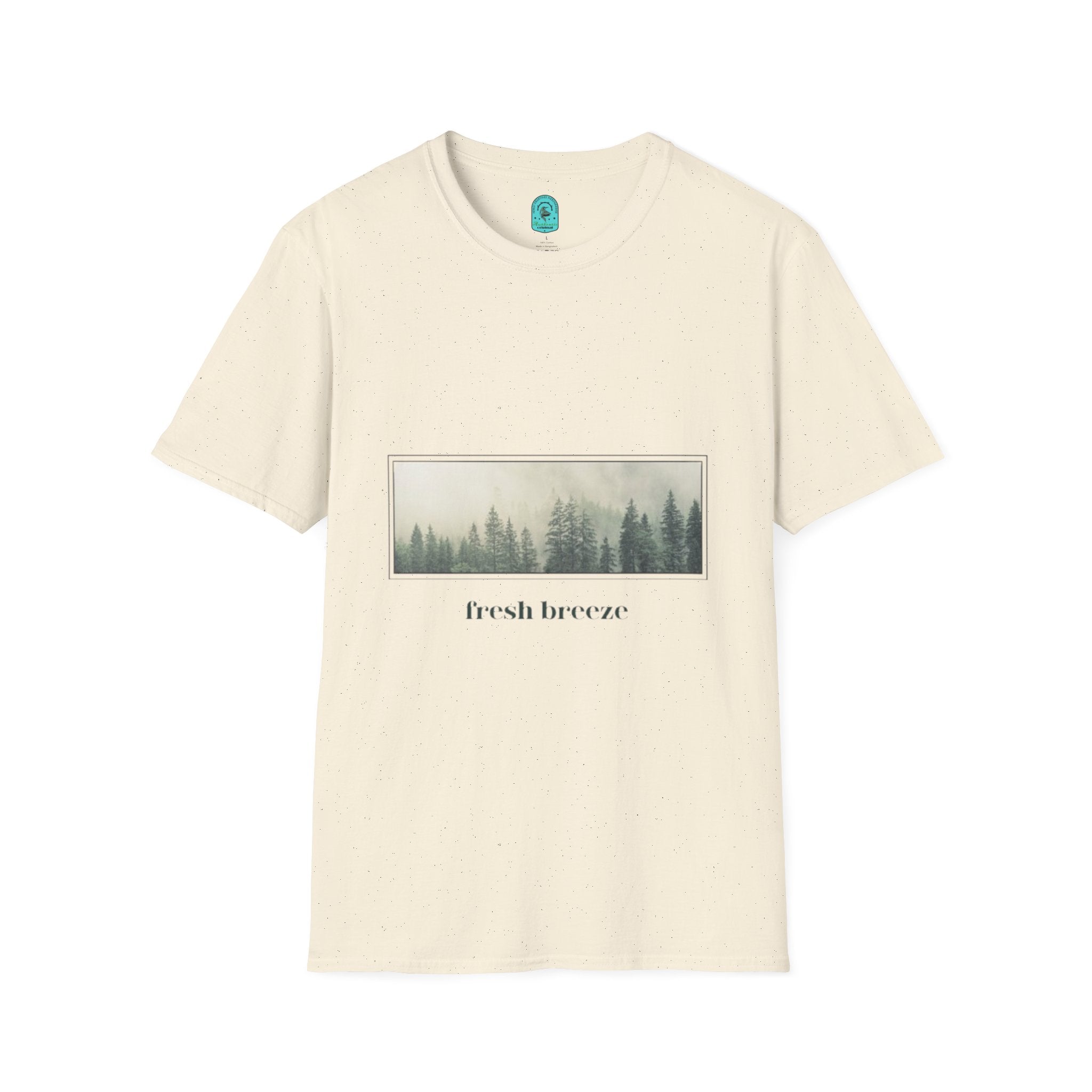 Forest Mist T-Shirt — "fresh breeze" Nature Graphic Tee