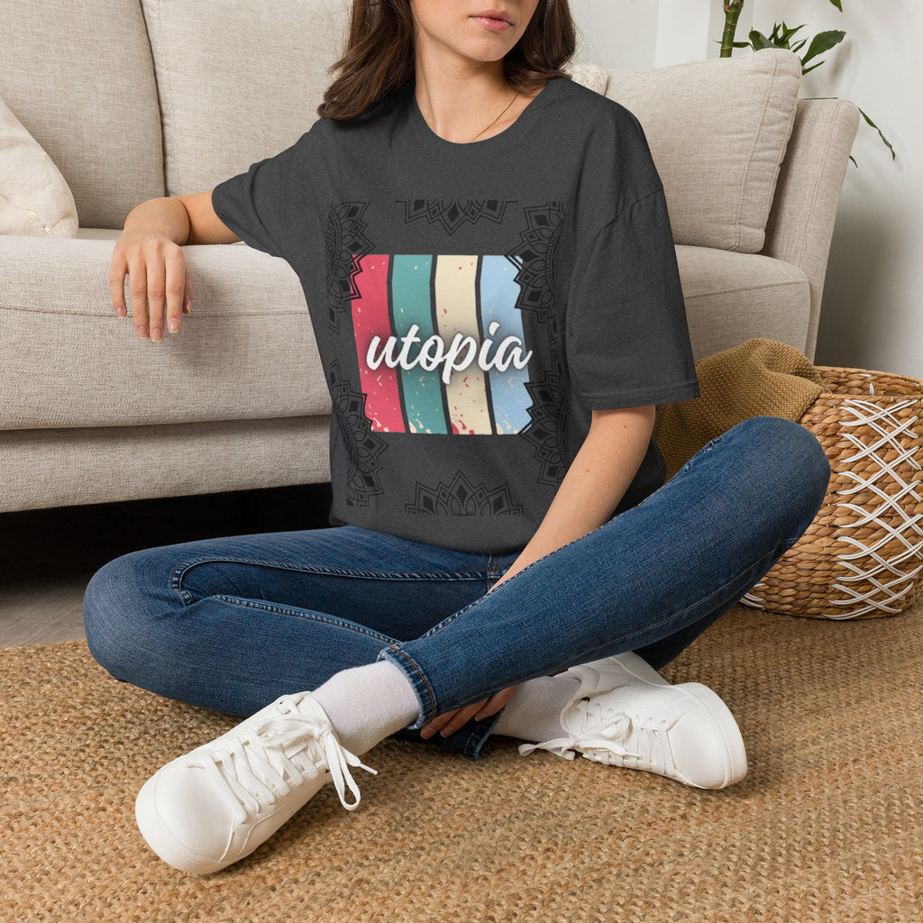 Utopia Retro Stripe Mandala T-Shirt