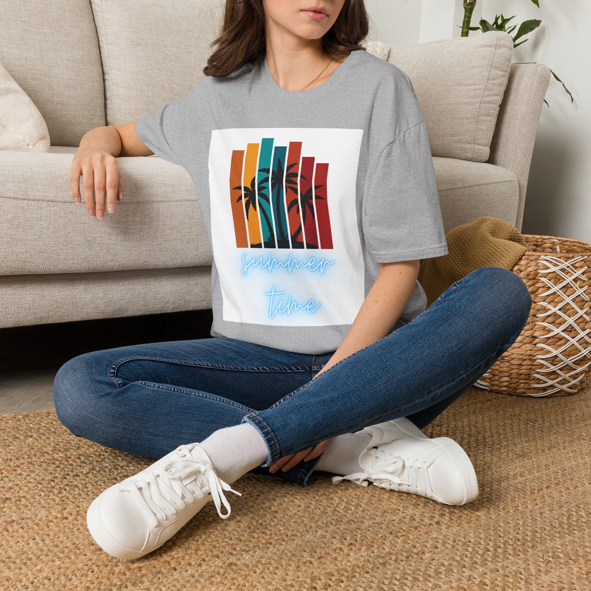 Retro Palm Beach T-Shirt