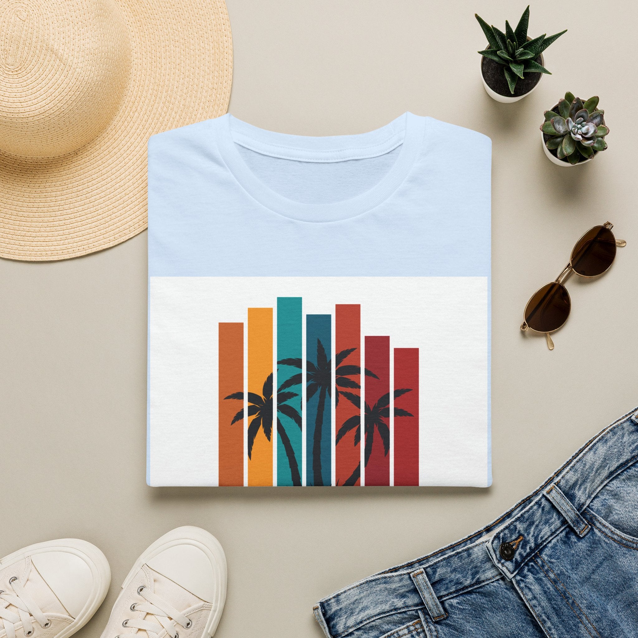 Retro Palm Beach T-Shirt