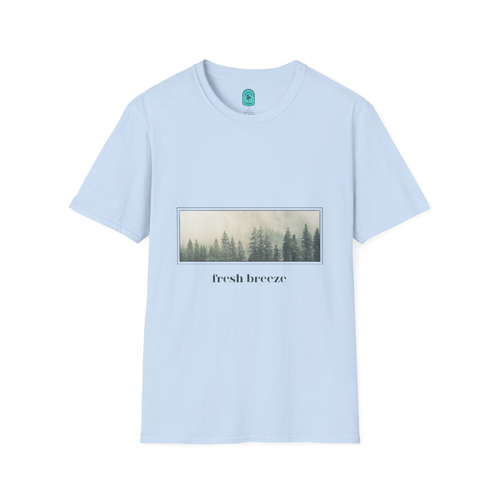 Forest Mist T-Shirt — "fresh breeze" Nature Graphic Tee