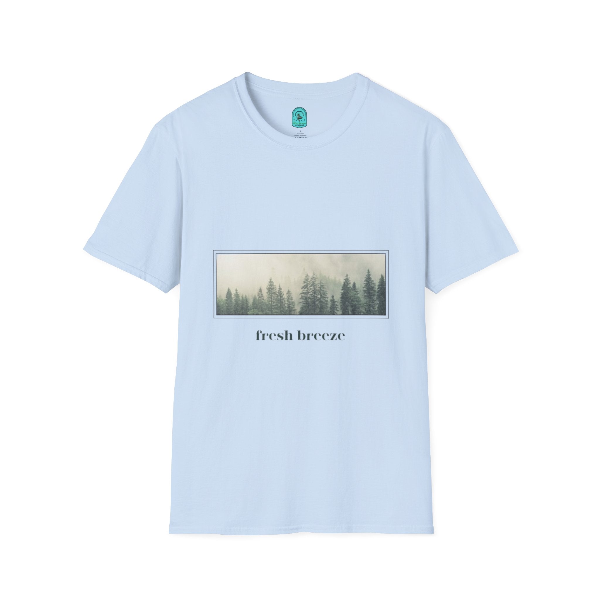 Forest Mist T-Shirt — "fresh breeze" Nature Graphic Tee
