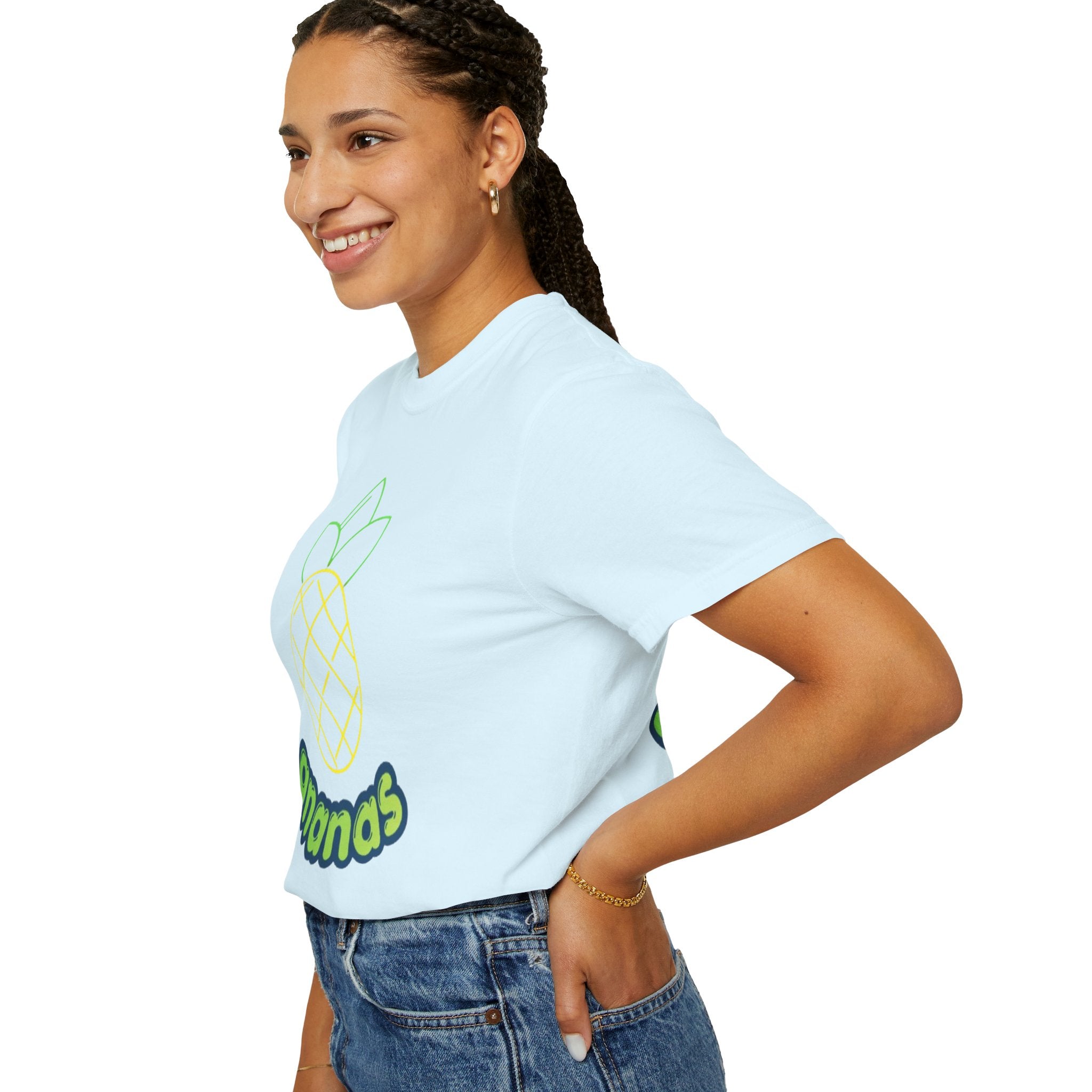 Pineapple 'ananas' Graphic T-Shirt — Tropical Retro Fruit Tee