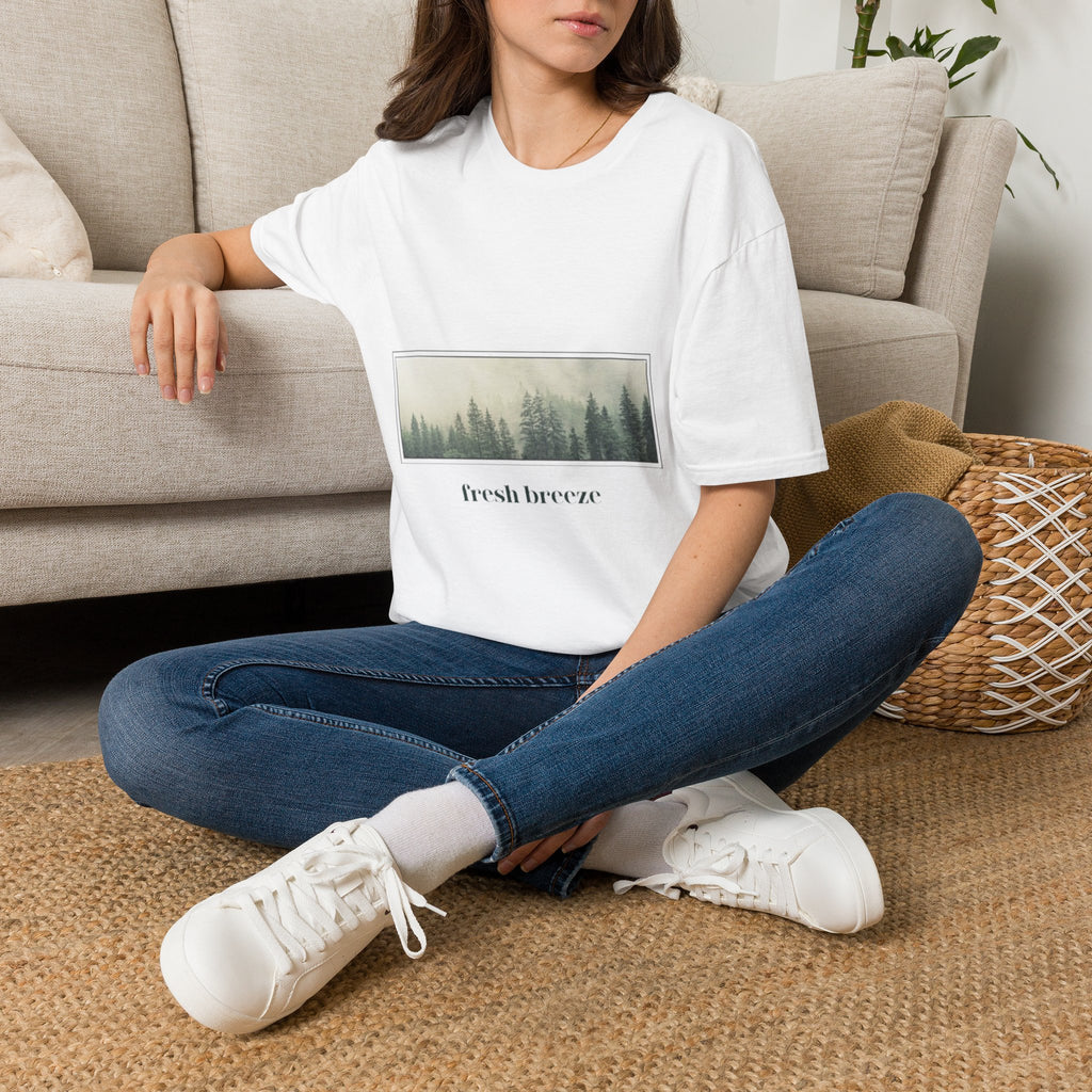 Forest Mist T-Shirt — "fresh breeze" Nature Graphic Tee