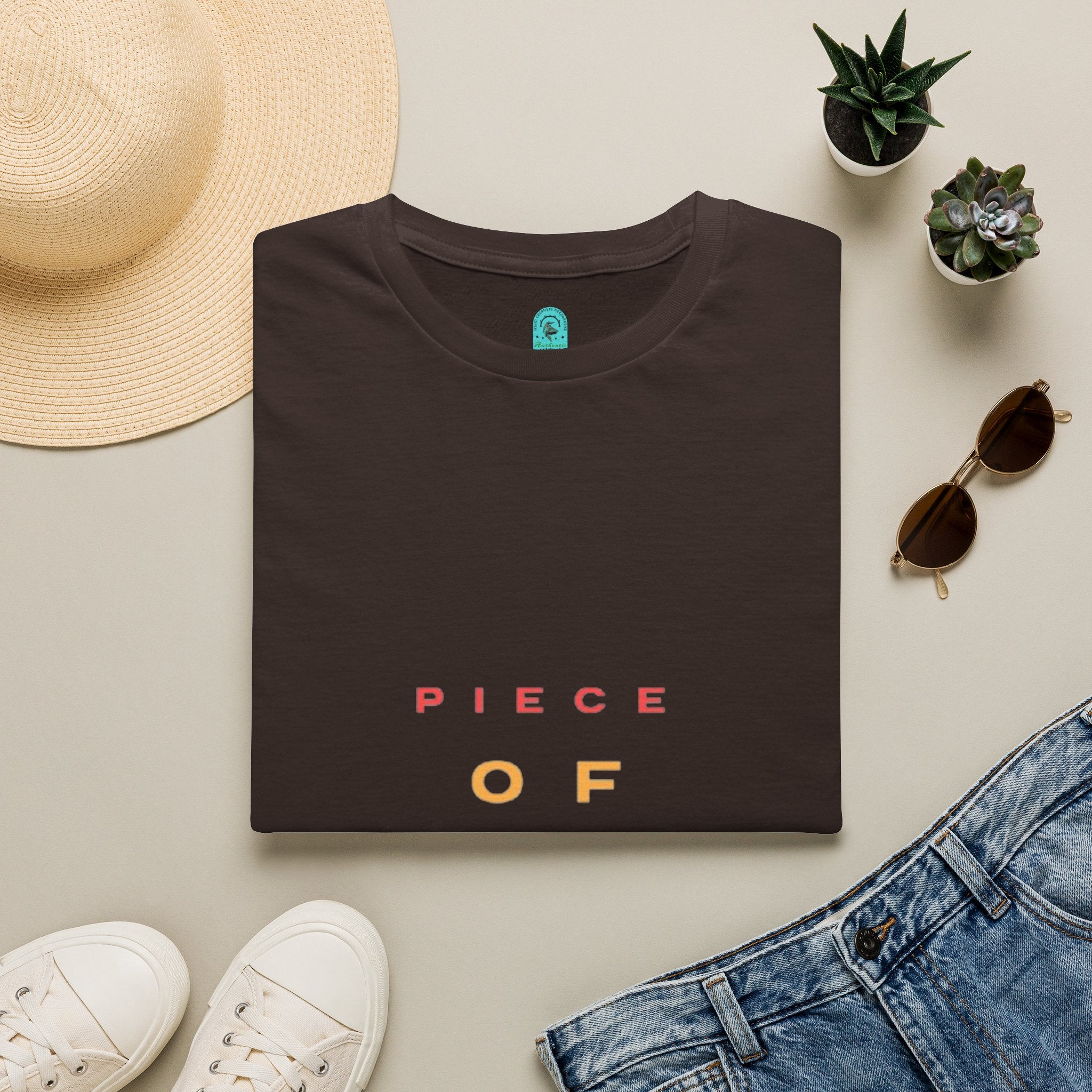 Piece of Cake T‑Shirt – Minimal Pastel Graphic Tee