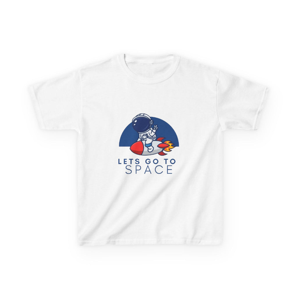 Kids T-Shirt — "Let's Go to Space" Astronaut Rocket Tee