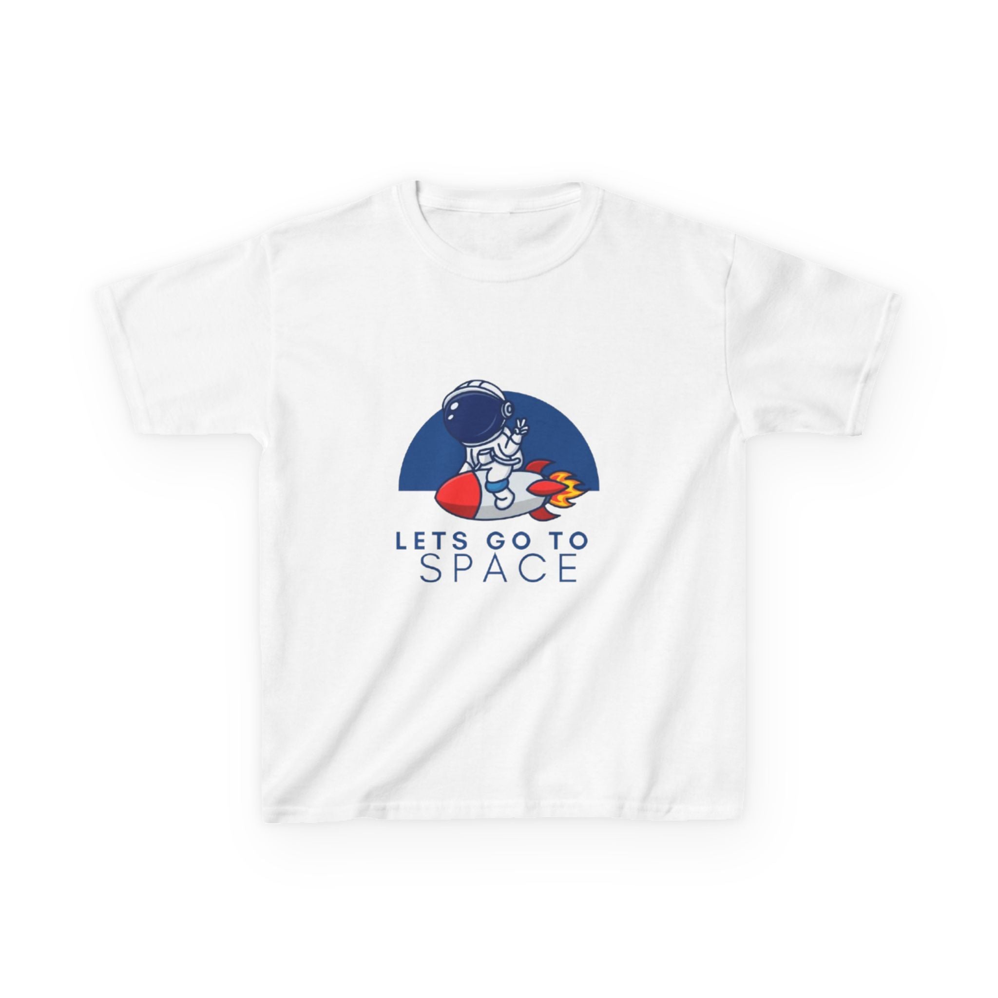 Kids T-Shirt — "Let's Go to Space" Astronaut Rocket Tee