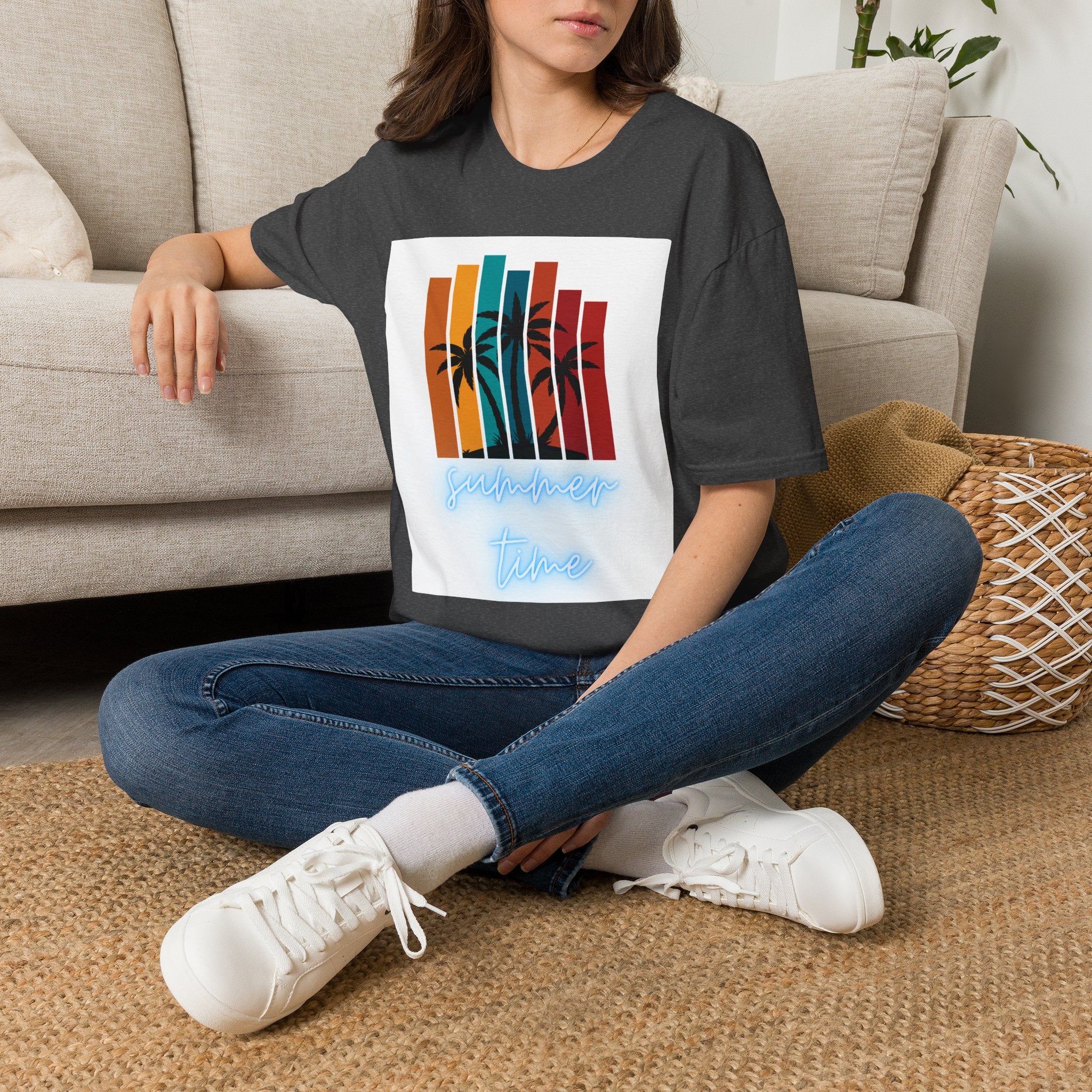 Retro Palm Beach T-Shirt